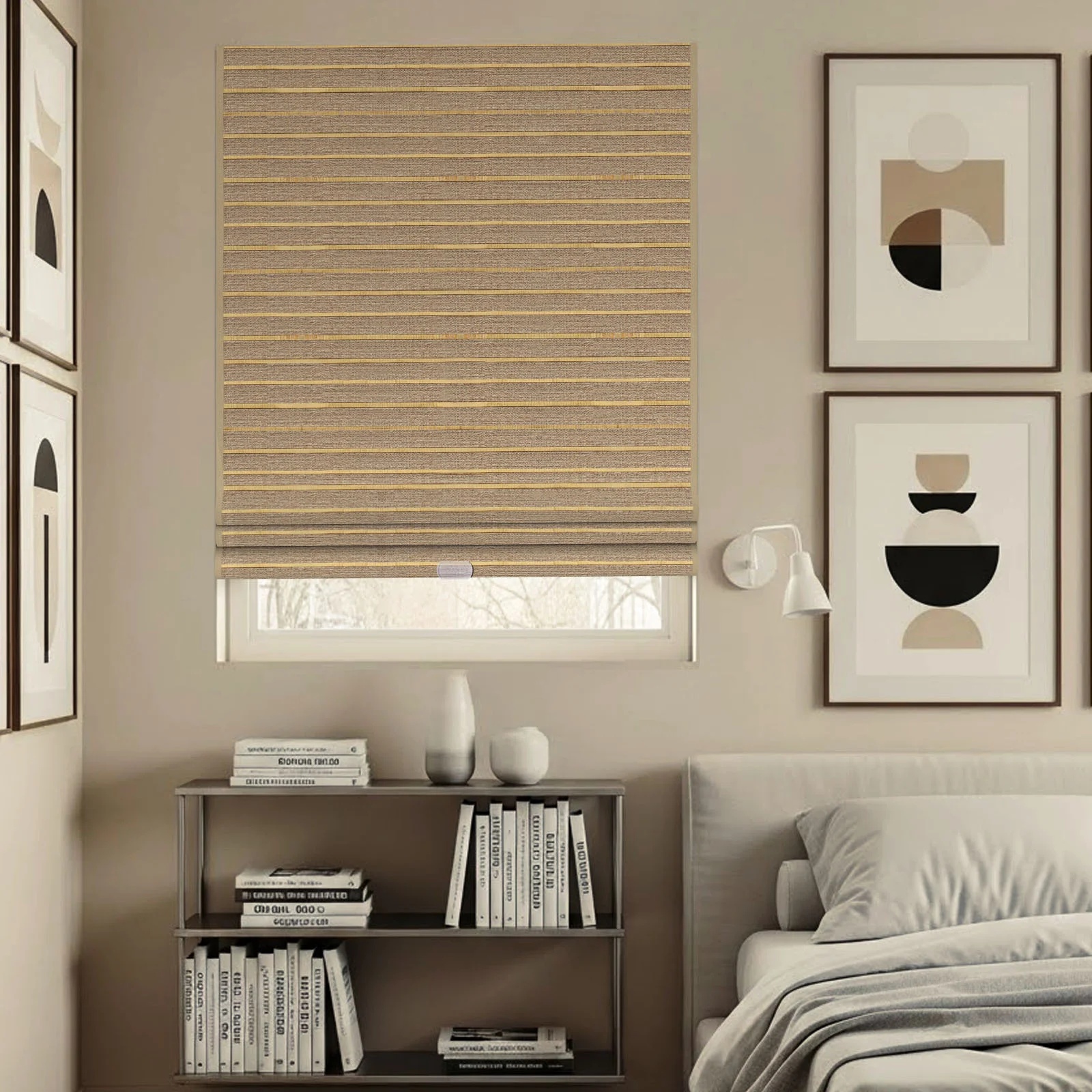 Natural Woven Shade – Linen  Reed Sheets  Lagurus Ovatus