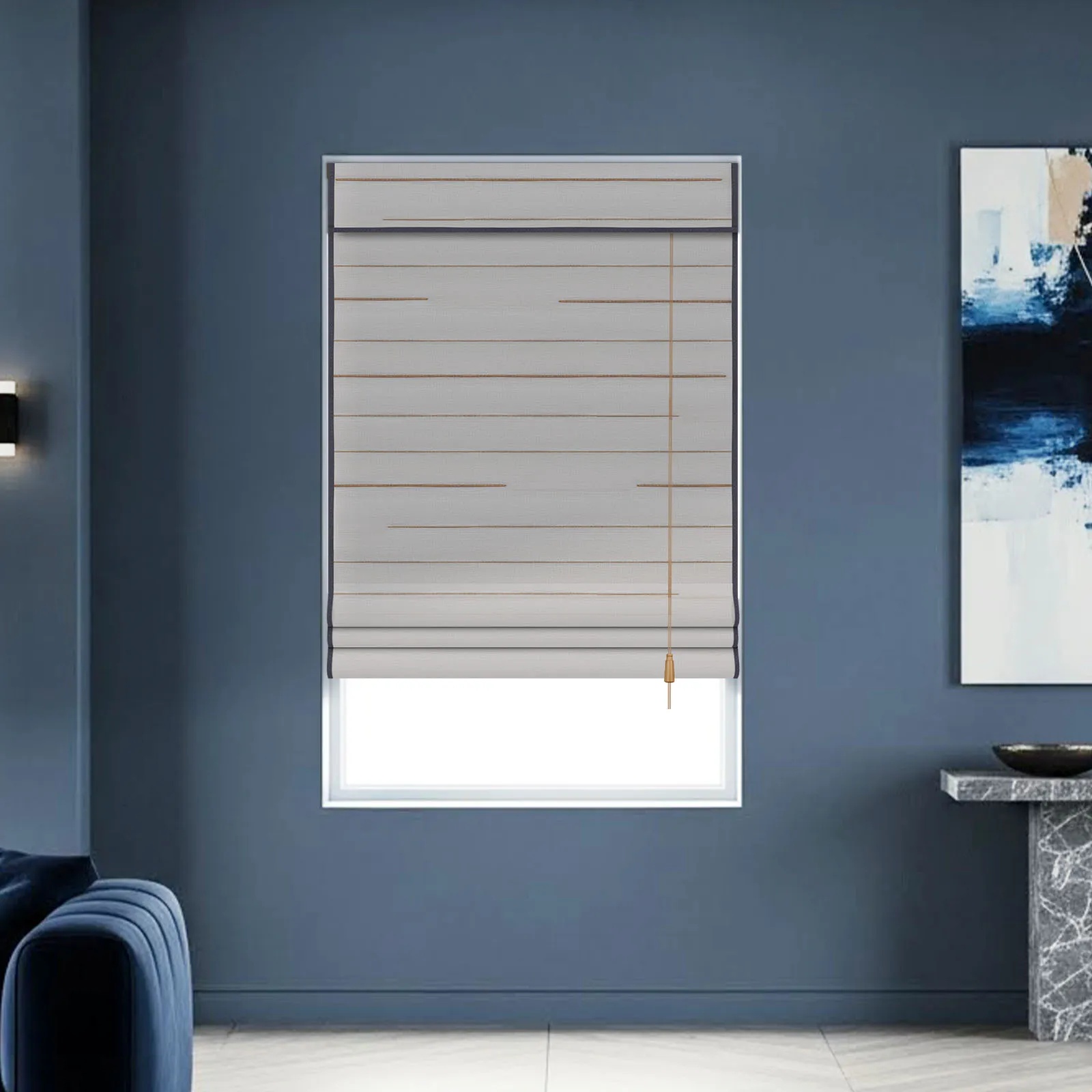 Corded Natural Linen  Vanilla Woven Shade
