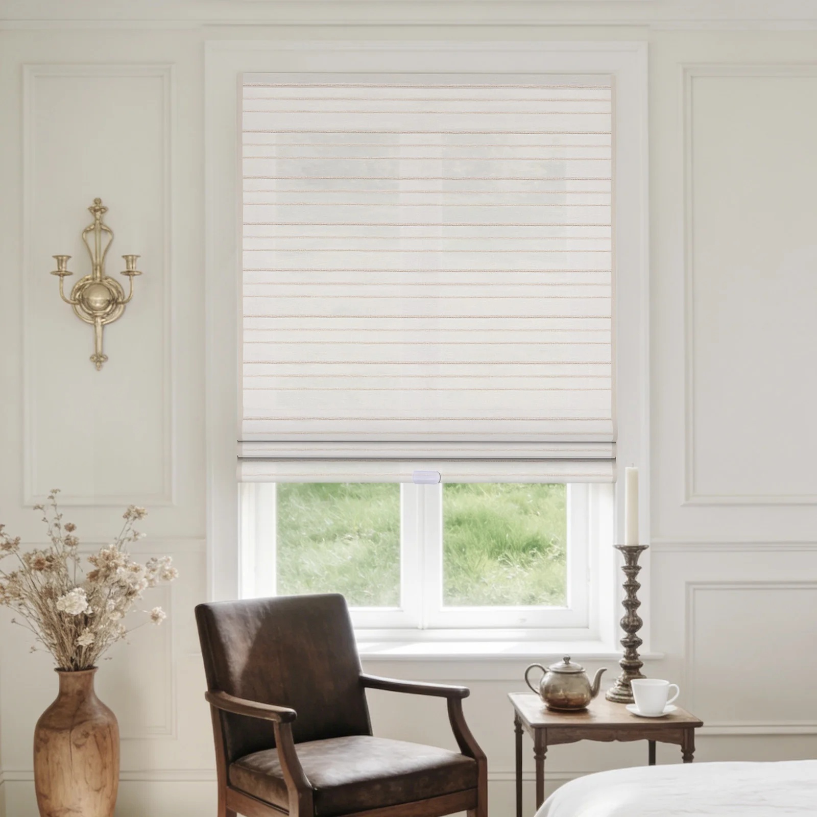 Linen Natural Woven Shade –  033 Hand-Twisted Yarn