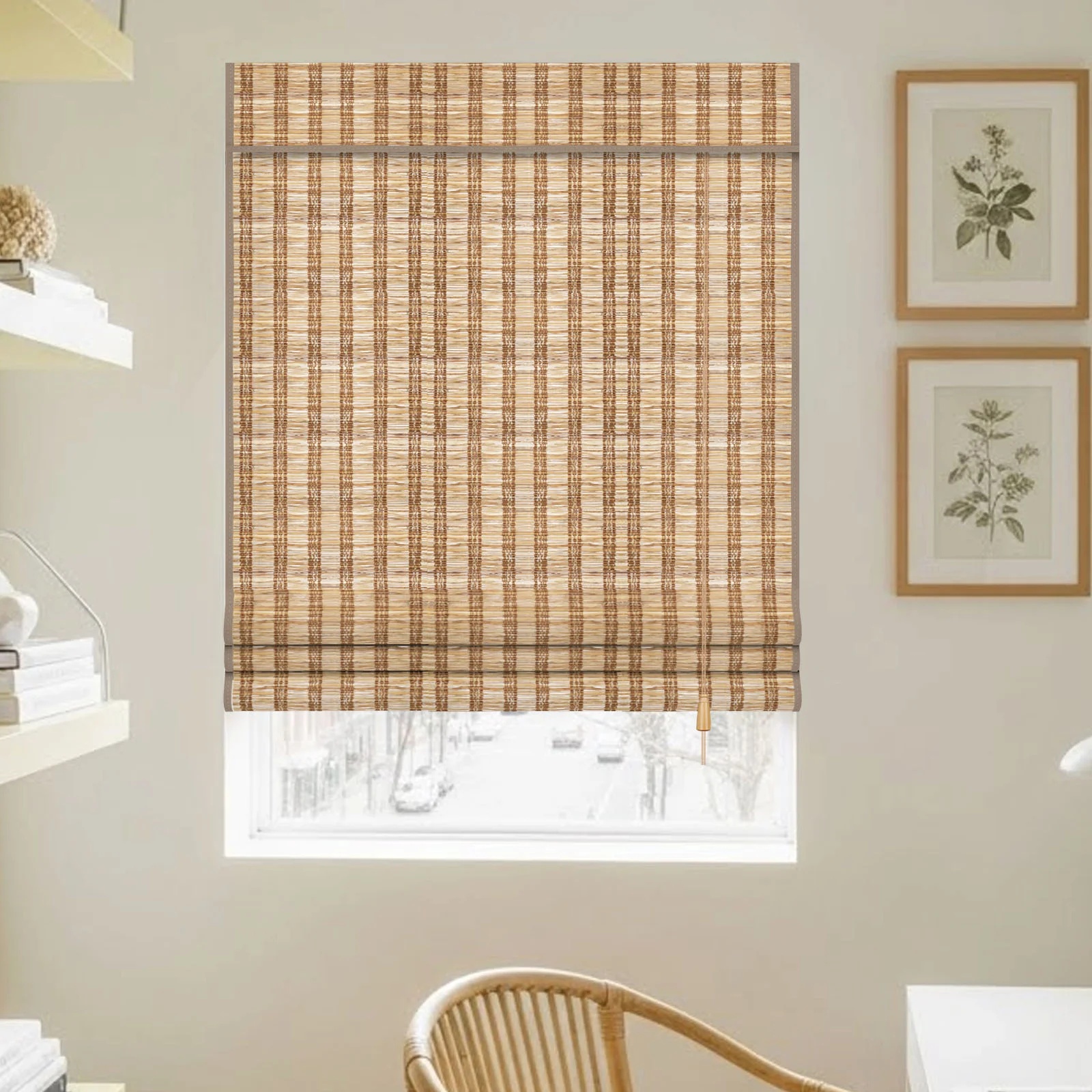 Corded TS-6 Jute  Bamboo Woven Shade