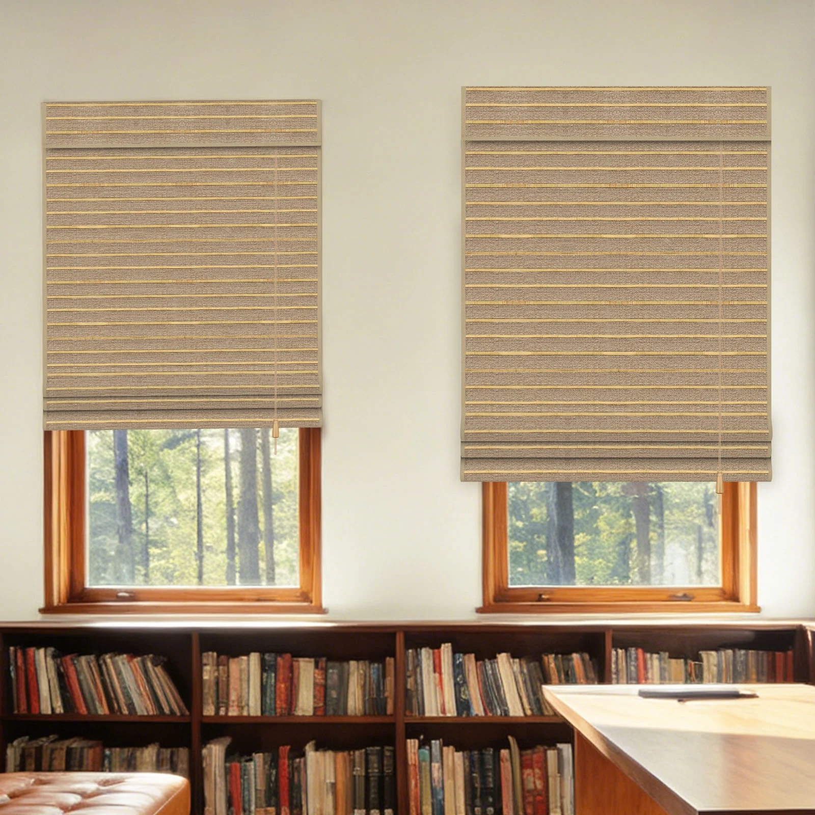 Corded Jute Natural Woven Shade –  022 Bamboo