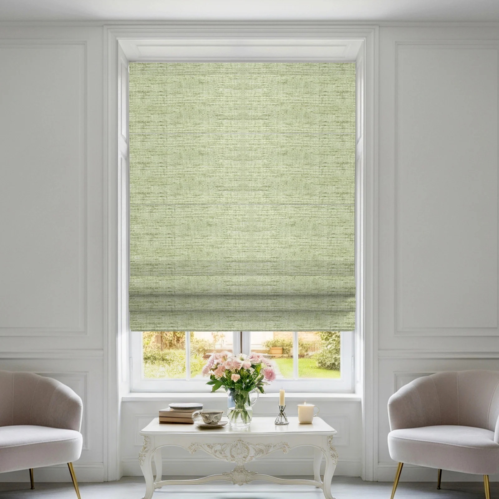 Malva Pull Cord Roman Shade