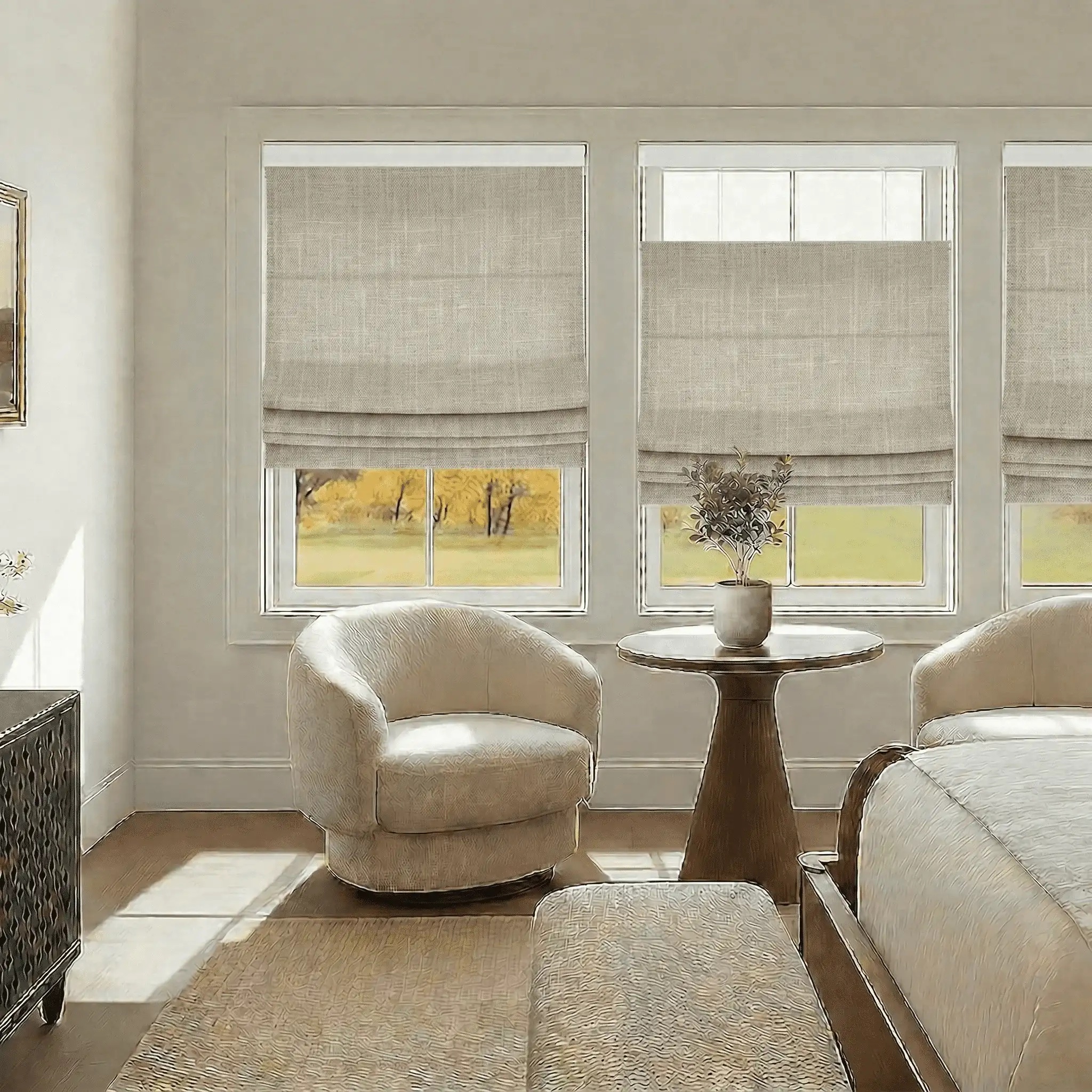 No-Drill W1234 Top Down Bottom Up Roman Shade