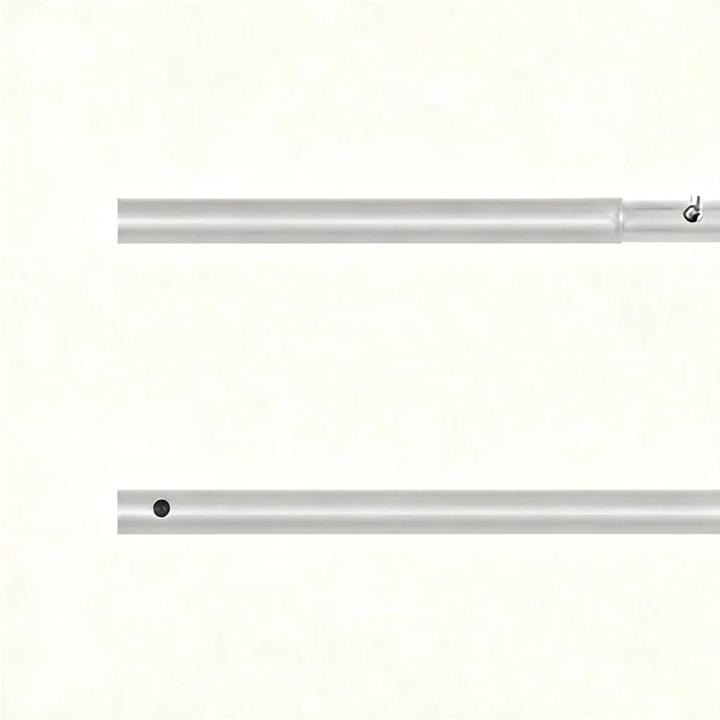 Bottom Rod with Splicing Design, Roll Up Shade Replacement Parts for Exterior sunshades, Outdoor louvers, 5FT/6FT/7FT/8FT