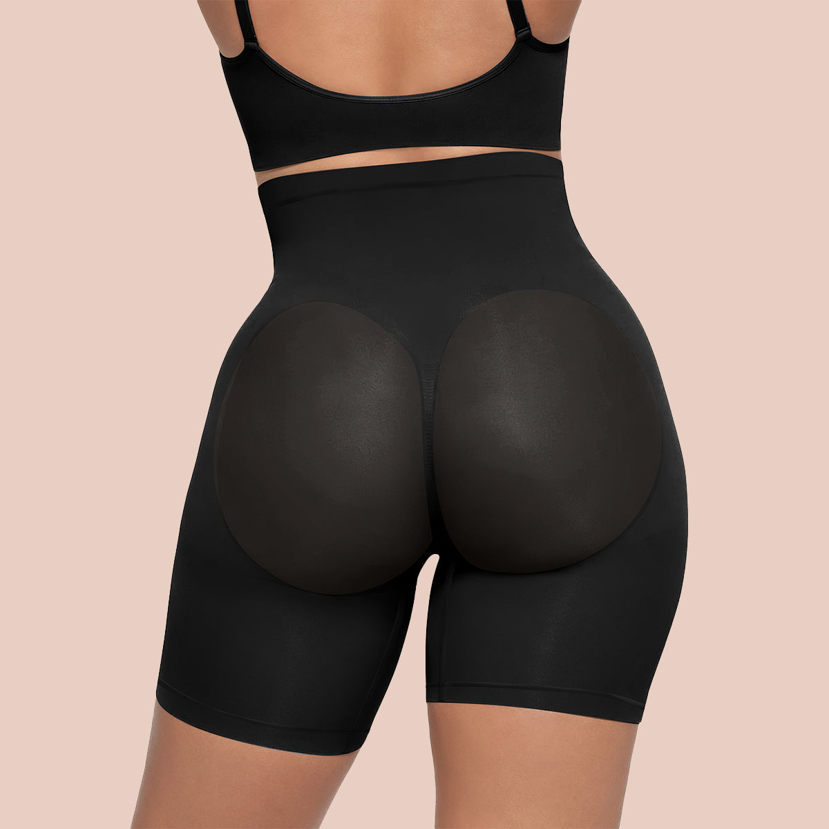 SHAPERX High-Waisted Tummy Control Seamless Control Paints – Black / 3XL