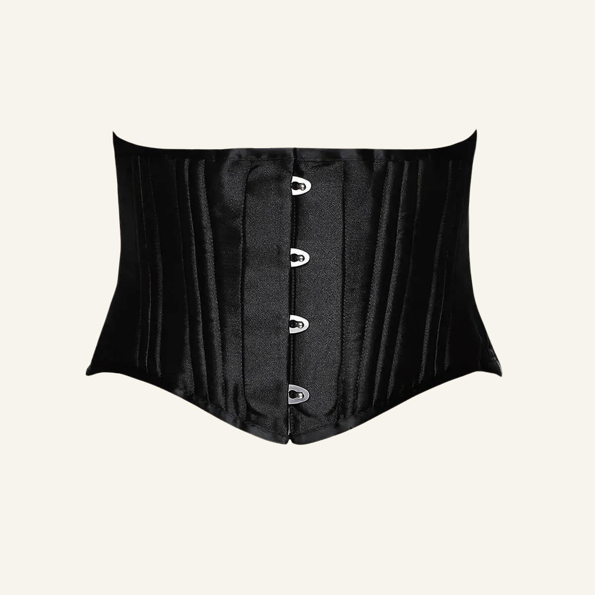 SHAPERX 24-Steel-Bones Classic Cotton Corset Heavy Duty Waist Trainer – Black / S