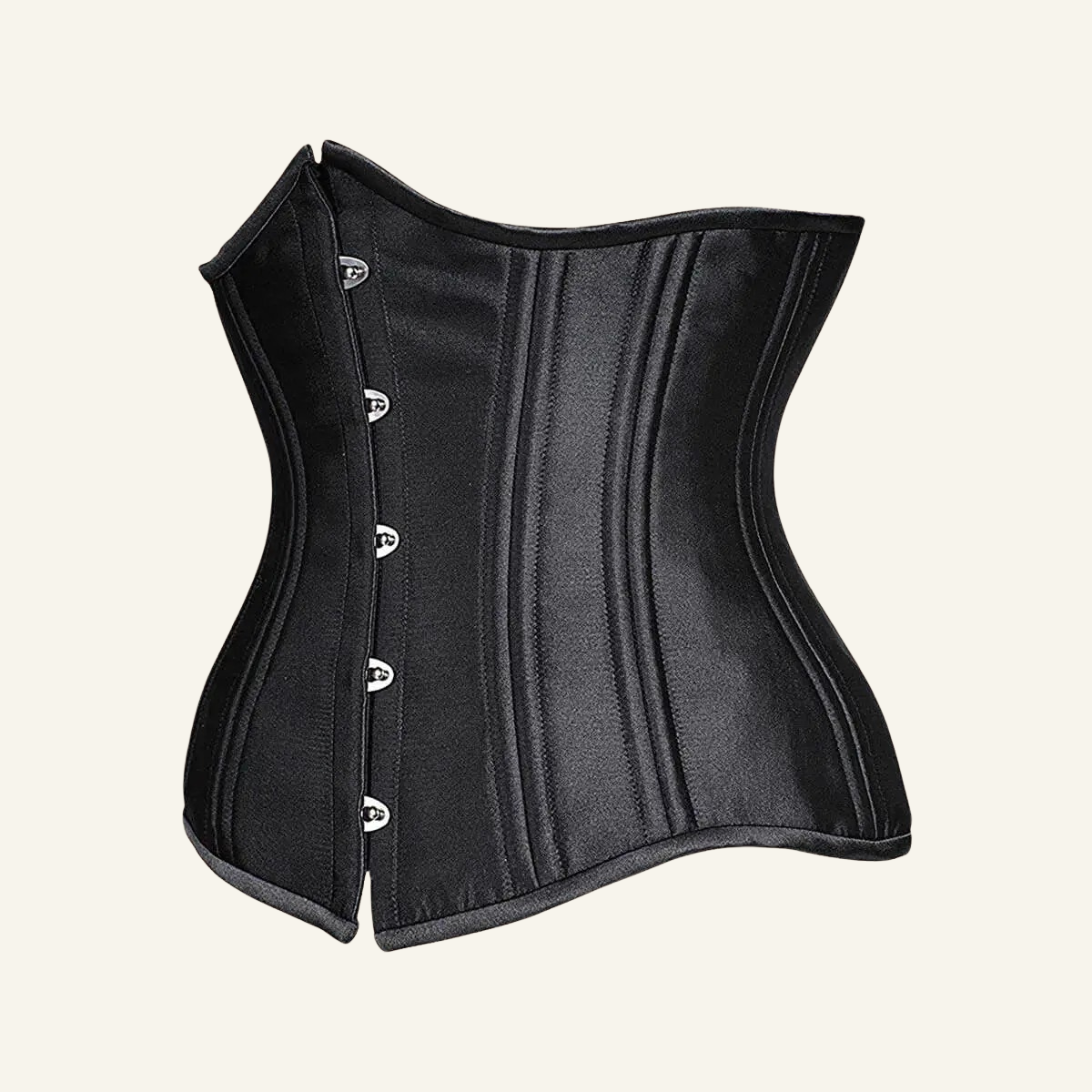 SHAPERX Longline 24-Steel-Bones Heavy Duty Cincher Weight Loss Corset – Black / XL
