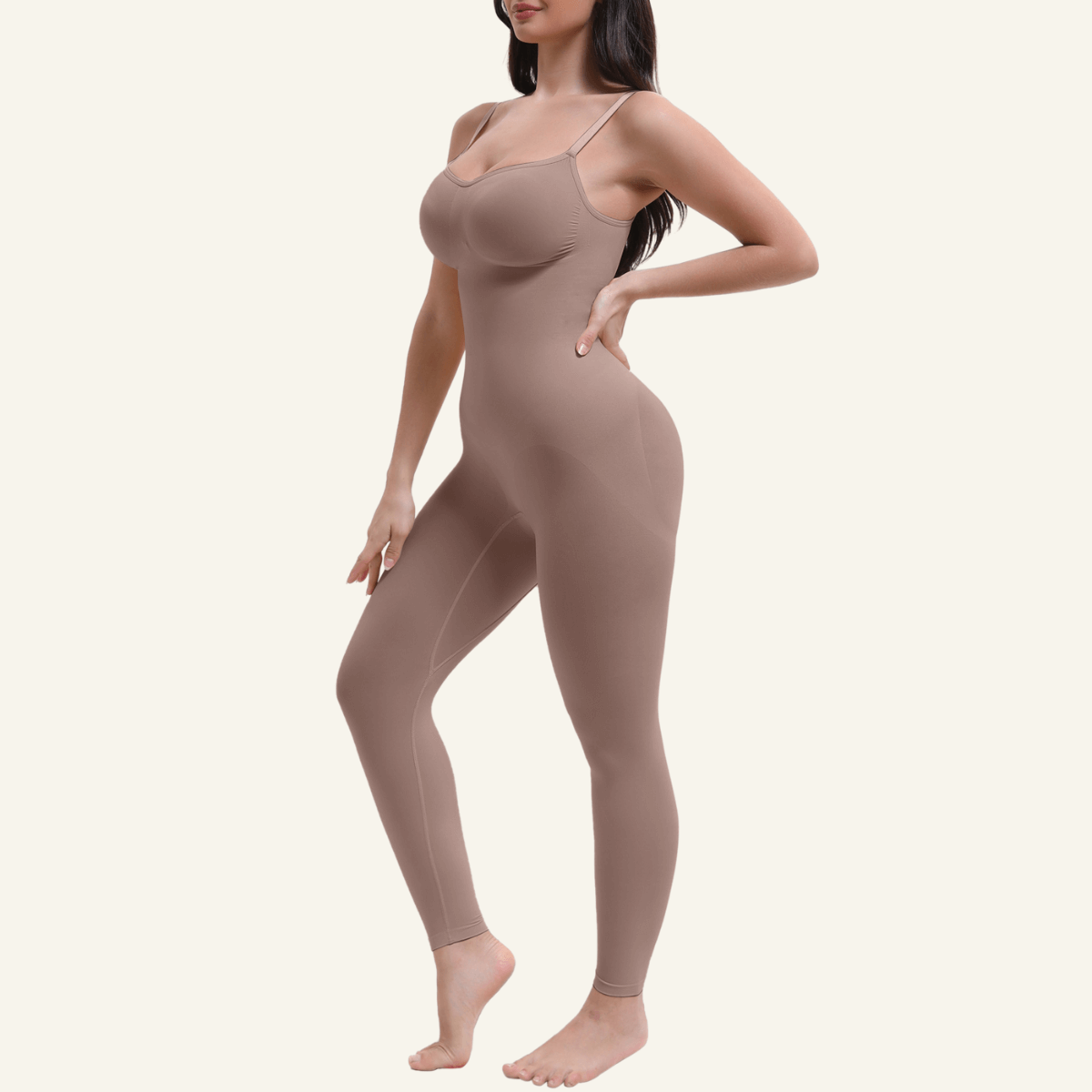 SHAPERX 3-in-1 Seamless Full Body Compression Legging Bodysuit – Sienna / 2XL/3XL