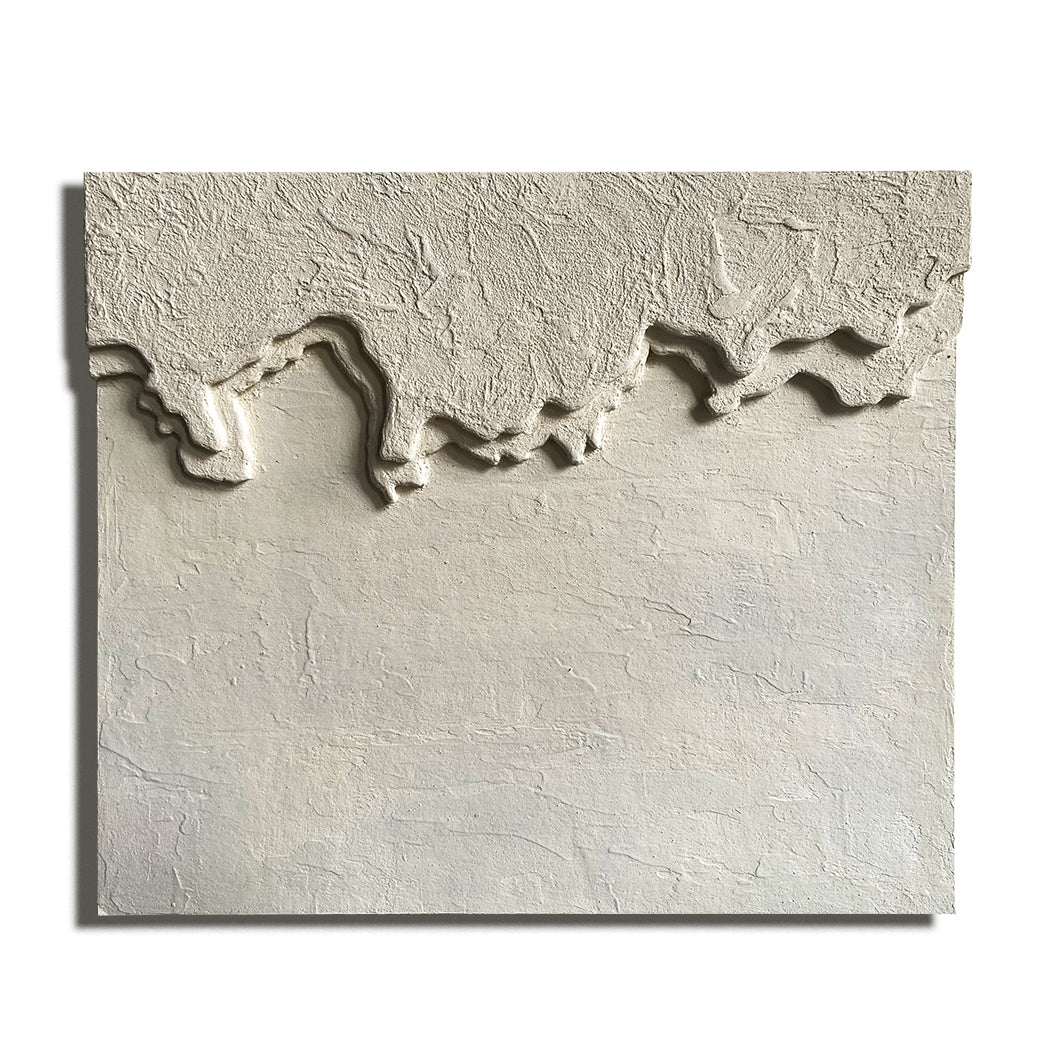 Erosion-Wabi Sabi Beige Textured Oil Painting | Handcrafted Minimalist Wall Art